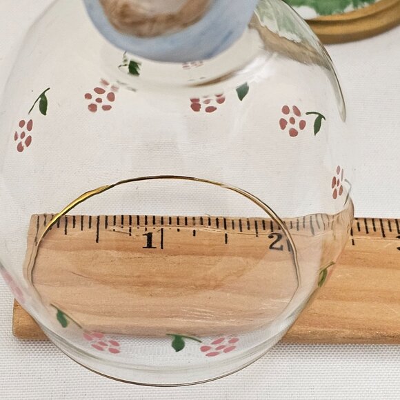 1980s Porcelain Figurine Wine Glasses set-3 by JSNY Taiwan whimsical sweet wine - Picture 14 of 14